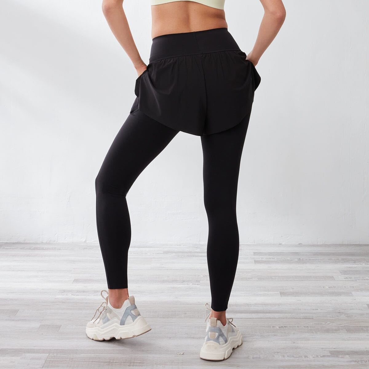 High Waist 2-In-1 Running Shorts/Ankle Sports Leggings – Her own words