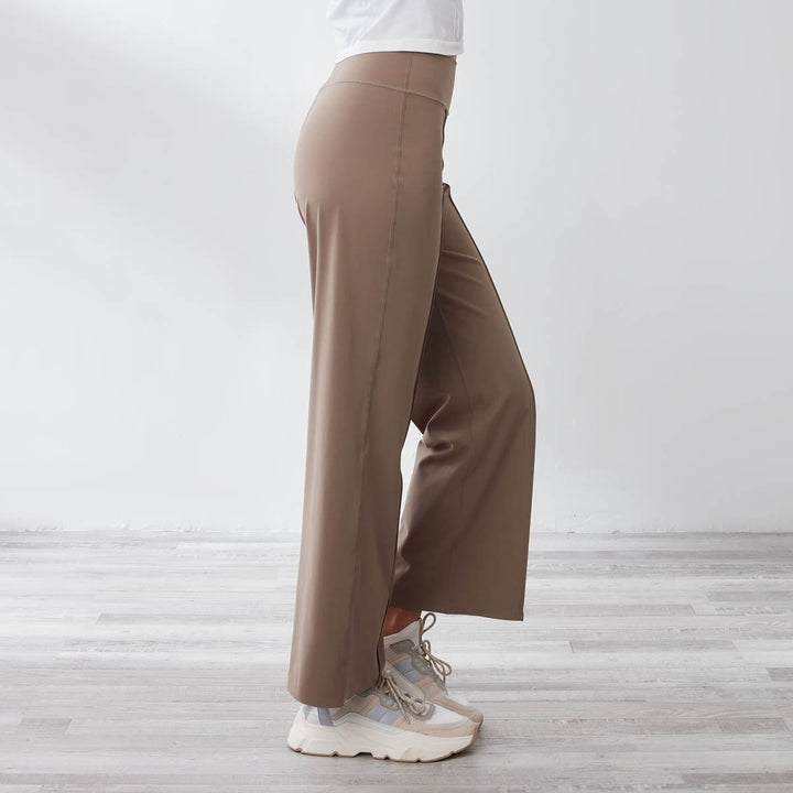 LifeStyle Mid-Waist Effortless UV Protection Full Length Straight Leg Pants Leggings Her own words SPORTS Desert Taupe XS 