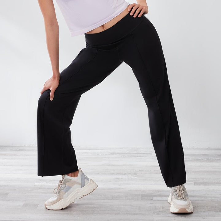 LifeStyle Mid-Waist Effortless UV Protection Full Length Straight Leg Pants Leggings Her own words SPORTS 