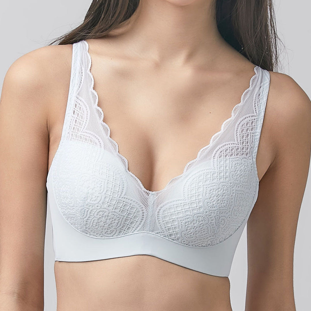 Solution Max Free Plunge W-shape Support Non Wired Lace Bra Bra Her Own Words 