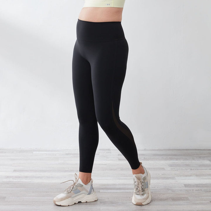 High-Waist Effortless UV Protection Mesh Panel Full length Sports leggings Leggings Her own words SPORTS 
